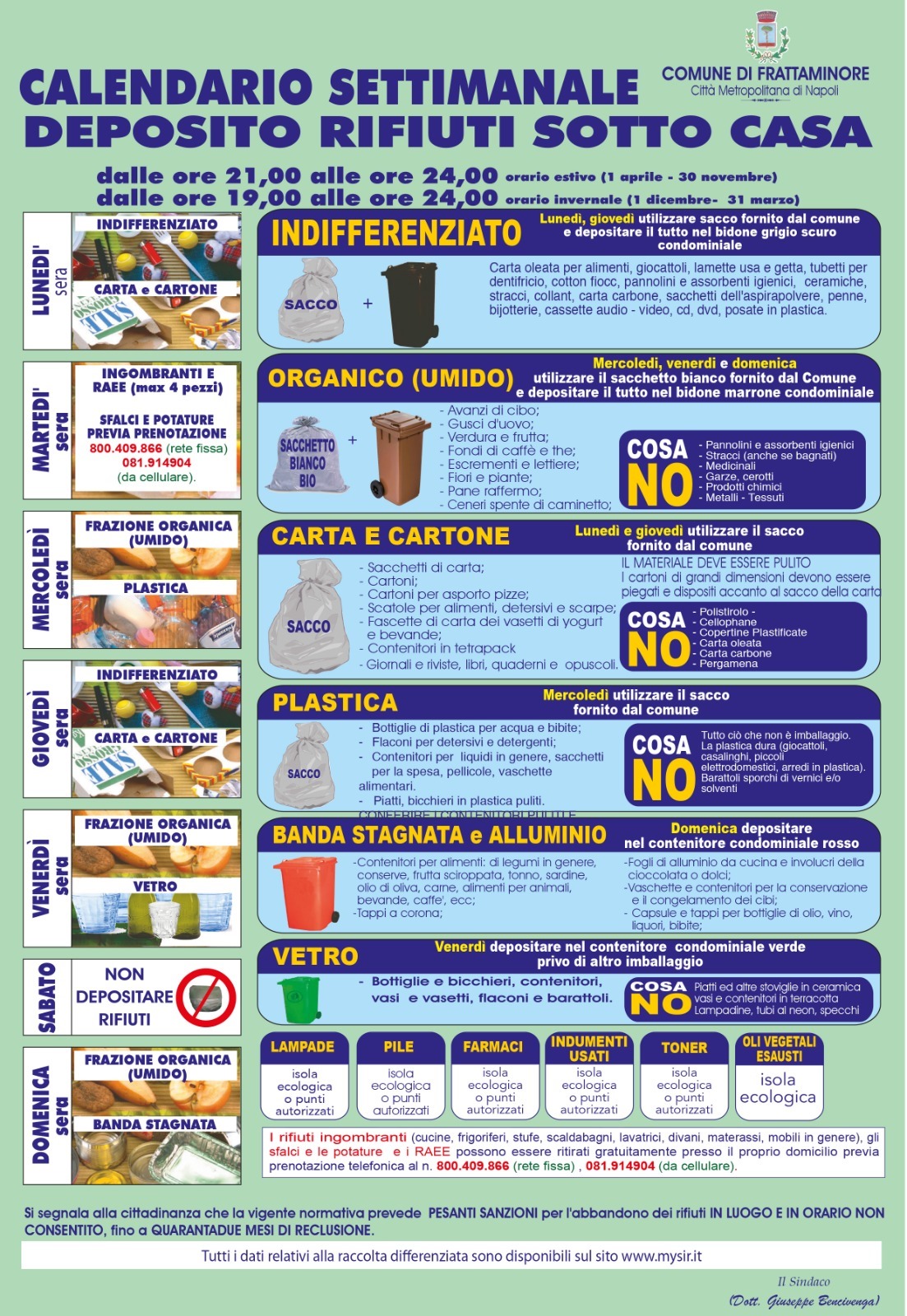CALENDARIO FRATTAMINORE