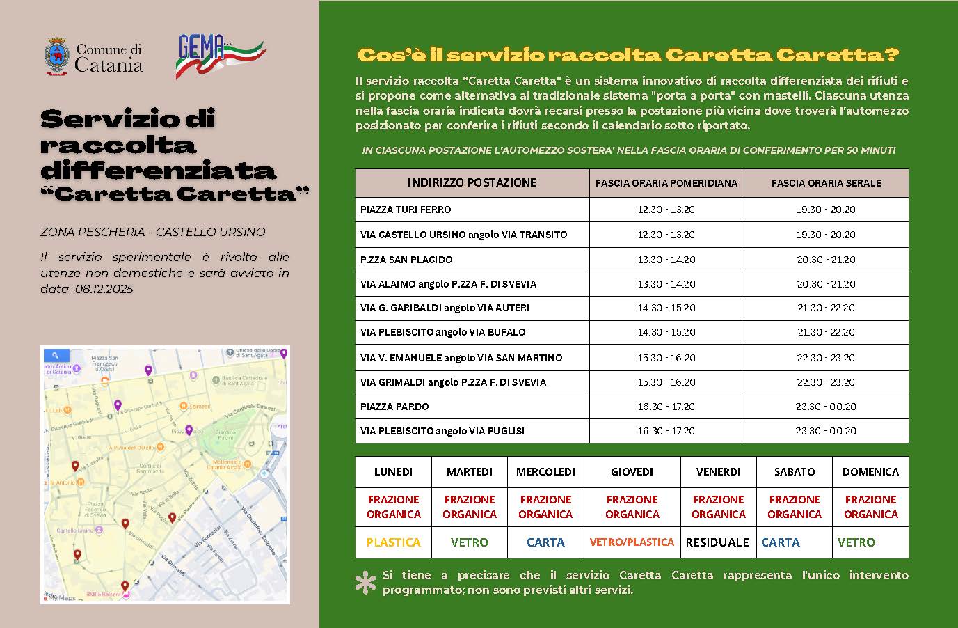 servizio Caretta Caretta